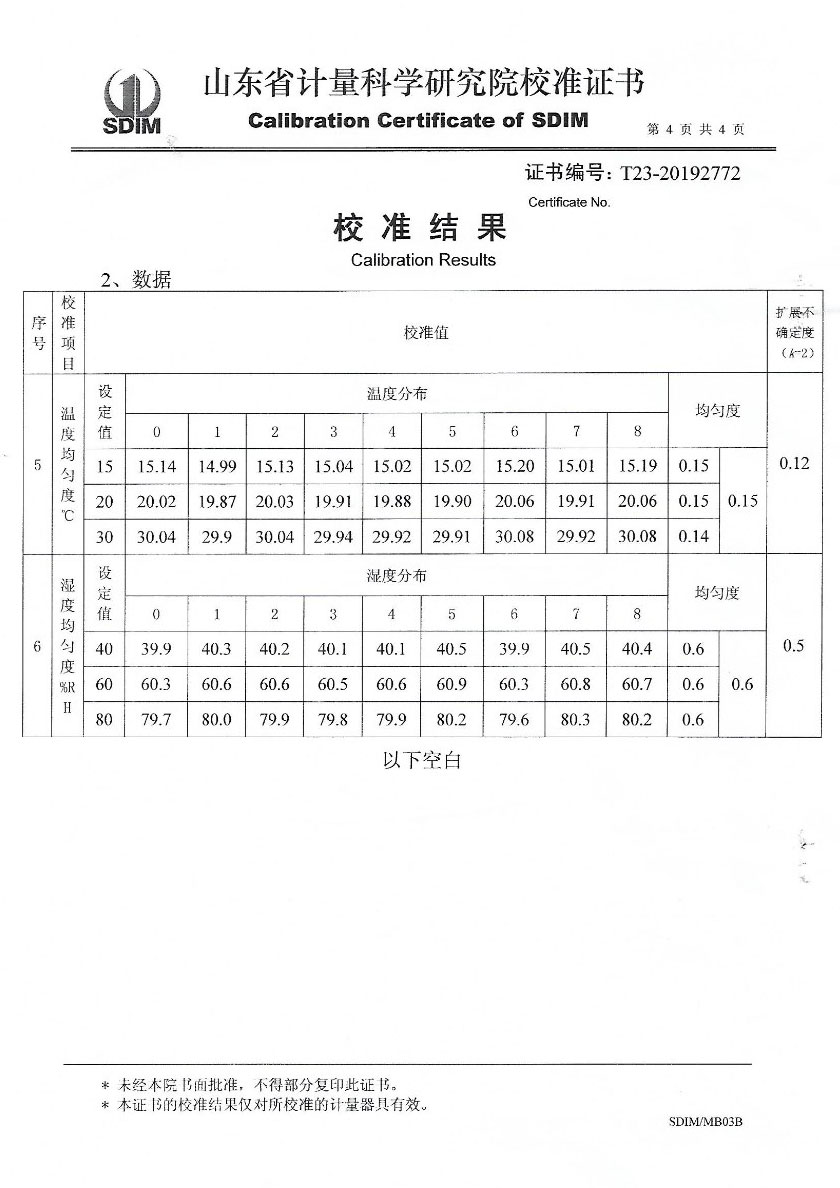 Temperature and Humidity Test Chamber