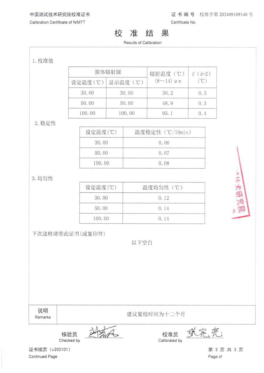 达州市质量技术监督检验测试中心-4台黑体炉中测院校准证书_05.png